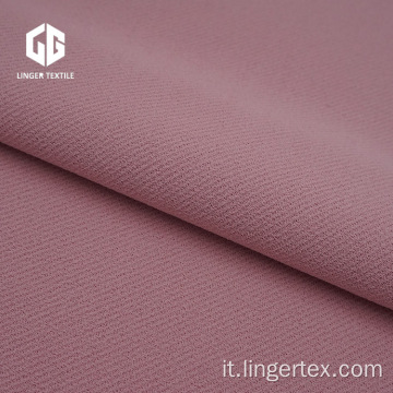 Crepe di poliestere tessuto a maglia twill con spandex